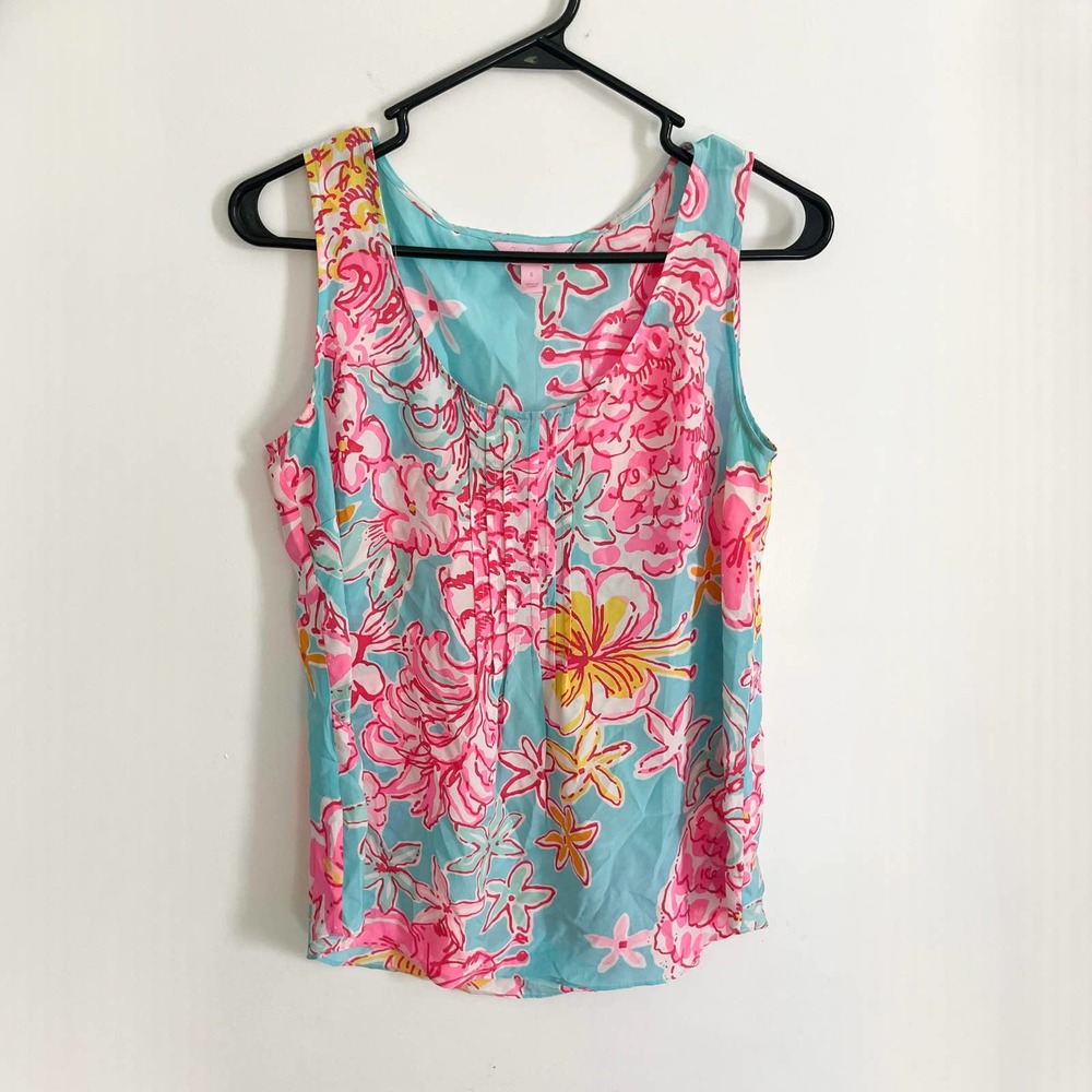 Lilly Pulitzer Dahlia Floral Top